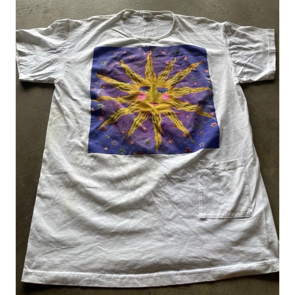 Vintage Pacific Connections Cozumel Sun Graphic Oversized Made in USA Sz OS